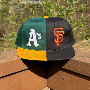 Vintage Dual Oakland Athletics and San Francisco Giants Hat